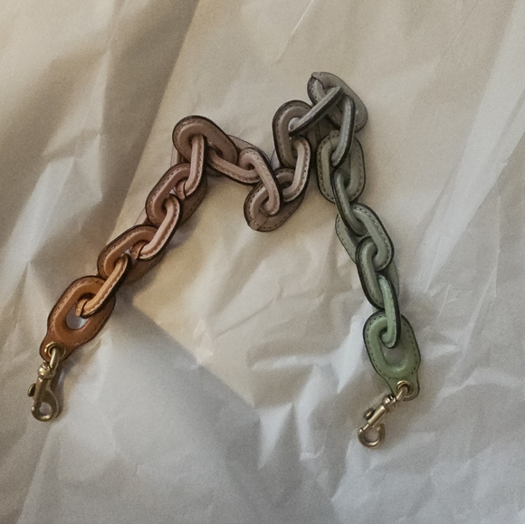 Coach Multicolor Leather Chain Strap - Picture 1 of 4